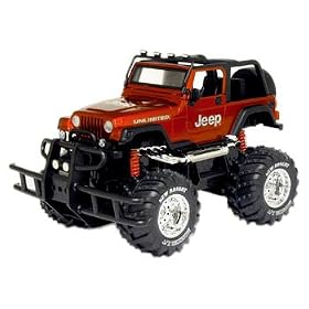 1:14 Scale Radio Control Full Function Jeep Wrangler (Red, Black)