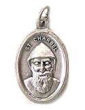 Saint Charbel Oxidized Medal - MADE IN ITALY