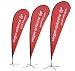 Outdoor Banners, Teardrop 8', 11' and 14' from group to top