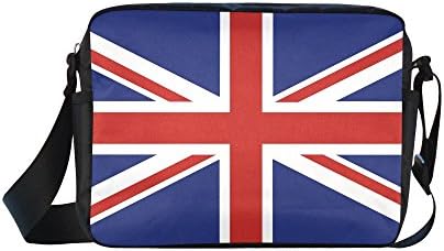 HomeWishes Flag Nylon Waterproof Classic Crossbody Nylon Bags for Men And Women,Black