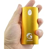 Portable Charger 6000mAh - External Battery Power Bank from Gembonics for iPhone 6 5s 5c; iPad Air 2 mini 3; Samsung Galaxy S6 S5 S4; Note, Nexus, HTC, Motorola, Nokia, PS Vita, Gopro and more (Gold)