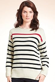 Pure Cotton Slash Neck Knitted Jumper
