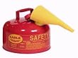 Eagle UI20FS 2-Gallon Type 1 Gasoline Safety Can with Funnel