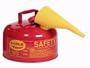 Eagle UI20FS 2-Gallon Type 1 Gasoline Safety Can with Funnel