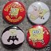 Search : Set of 4 BRAND NEW Spongebob Squarepants One Inch Buttons / Pins