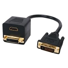 KABEL SPLITTER DVI-D -> DVI-D + HDMI VERGOLDET