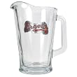 Atlanta Braves MLB 60oz Glass Pitcher - Primary Logo by Great American Products