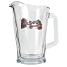 Atlanta Braves MLB 60oz Glass Pitcher - Primary Logo by Great American Products