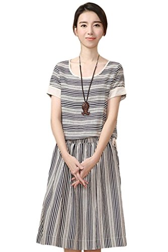 （モダンミス）Mordenmiss ストライプワンピース レデイース 切り替え