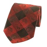 Red Paisley 100% Silk Necktie Neck Tie