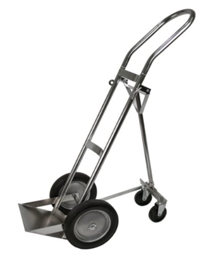 Large Oxygen Tank Cart Dolly with Retractable, Ball-bearing Wheels On Sale