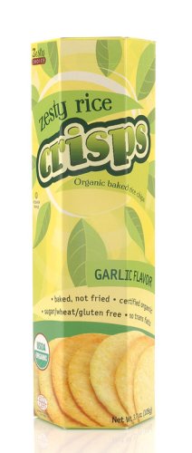 Zesty Choice Organic Garlic Rice Chips, 3.7 Ounce Unit 12 Pack