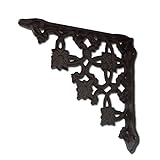 花模様が大人っぽい♪アイアンブラケット ブラウン 61827