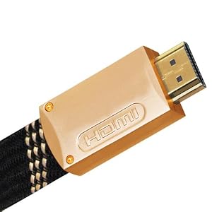 Aurum Cables High Speed HDMI Cable (25ft Stylish Finish Gold) 