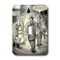 Londons Times Funny Bugs and Slugs Cartoons - Worm Mafia - Light Switch Covers - single toggle switch