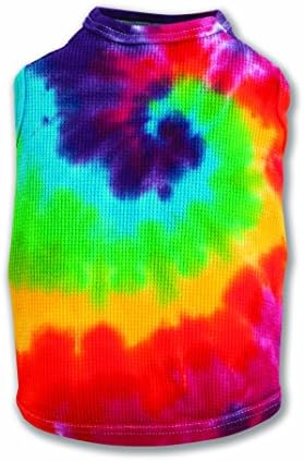 ColdWoof 602PT Mini Waffle Cotton Tie Dye Dog T-Shirt, Small
