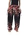 Lannaclothesdesign Harem Pants Women High Waist Bohemian Yoga Pants with Pockets - Boho Hippie Clothes