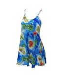 LALEELA Magnifique robe imprimée Hawaiian plage soleil Baby Doll tunique L Cadeau Saint - Valentine Valentin