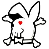 《BUNNY SKULL/バニースカル》防水ステッカー☆サブカルSTICKER通販☆