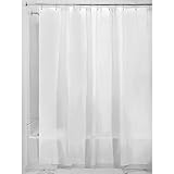 InterDesign Mildew-Free EVA 5.5 Gauge Shower Liner, X-Wide 108 x 72, Frost