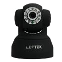 LOFTEK Newest CXS 2200 Wireless/Wired Pan:270°&Tilt:120° Dual Audio Alarm Ip camera,15 Meter Night vision,3.6mm Lens ,67° Viewing Angle,easy installation.Black