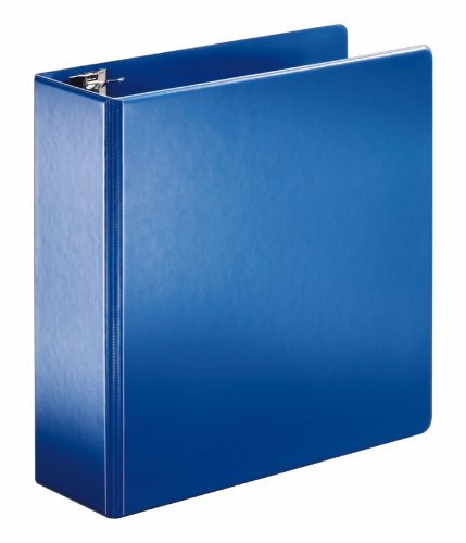 Cardinal 11842 Heavyweight Vinyl Slant-D Ring Binder, 4 Cap., Blue
