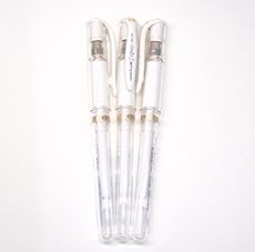 Uni-Ball Signo Broad Point Gel Impact Pen White Ink, 3 pens per Pack (japan import) [Komainu-Dou Original Package]