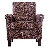 Handy Living 340C-PCP85-033 Haileychair Mocha Paisley