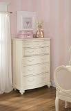 Lea Jessica McClintock Romance Kids 8 Drawer Chest in Antique White Finish Lea Jessica McClintock Romance Kids 8 Drawer Chest in Antique White Finish