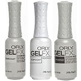Orly Gel Fx Top Coat, Base Coat, Primer Kit for Nails .03 oz., Value Pack