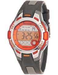 Armitron Womens 45/7030ORG Sport Orange Accented Grey Resin Digital Chronograph Watch