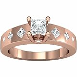 14K Rose Gold Diamond Engagement Ring - 0.75 Ct.