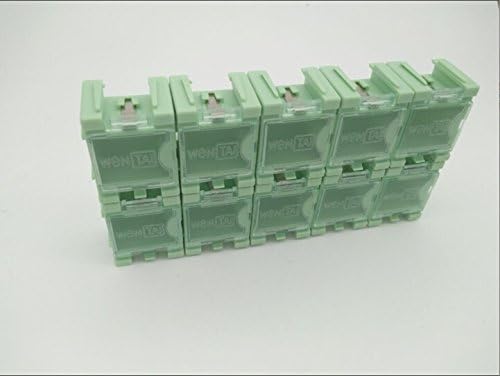 10pcs Green SMT SMD Kits anti static Laboratory chip Components Screw Storage Box Case