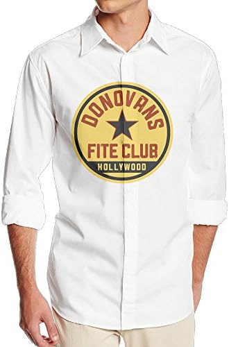 Huma Donovan Of Fite Club Men's Long Sleeve Casual Oxford Shirt XL White