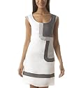Promod Graphisches Leinenkleid