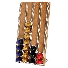 Kapselhalter BAMBUS - Kapselspender f�r 40 Kaffee NESPRESSO-Kapseln - Dispenser