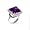 STUDIO 925: *'WAKEFIELD AMETHYST PRINCESS-CUT 10Ct RING* , 6