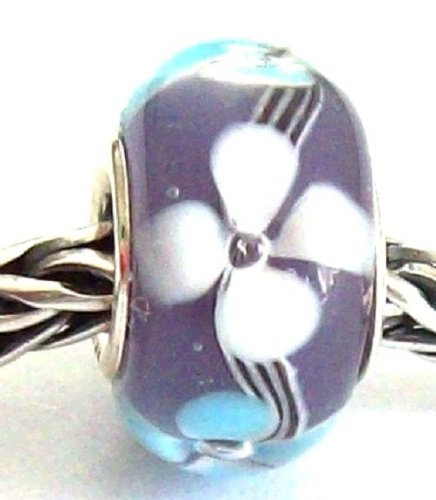 Melina World Jewellery - 10073 - Murano Glass Bead with a Solid Sterling Silver 925 Core - Handmade - Designed in Greece - Fits chains from Biago, Chamilia, Pandora & Trollbeads