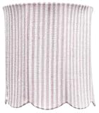 Scallop Drum Medium Lamp Shade in Pink and White Stripe