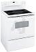 GE JBP62DMWW 30" Electric Range with 4 Radiant Elements, 5.3 cu. ft. Self-Clean Traditional Oven, Dual Element Bake, QuickSet III Oven Controls and Storage Drawer: White with White Glass Door