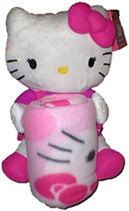 Officially Licensed Hello Kitty Butterfly Character Plush Throw Set