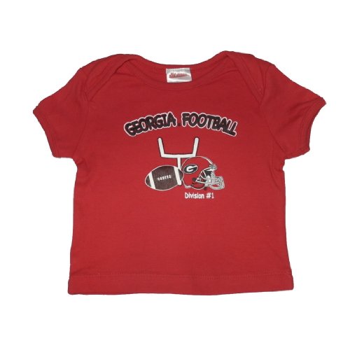 Infant / Baby NCAA Georgia Bulldogs My First Tee T-Shirt - Red (Size: 12)