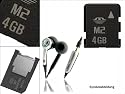 Memory Stick Micro (M2) 4GB Speicherkarte incl. ProDuo Adapter f. Sony Ericsson K850i + Stereo Headset