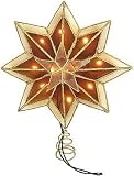 Antique Gold Star Capiz Tree Topper
