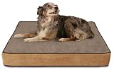 Buddy Beds - Orthopedic Memory Foam Dog Bed - Large Rectangular - Log Cabin Brown