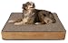 Buddy Beds - Orthopedic Memory Foam Dog Bed - Large Rectangular - Log Cabin Brown