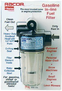 SPIN ON FUEL FILTER WATER SEPARATOR GAS