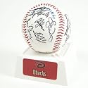 ARIZONA DIAMONDBACKS 2008 TEAM SIGNED AUTOGRAPH BASEBALL
