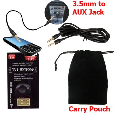 Samsung Galaxy S III, S3 AUX Jack 3.5mm Cable. Listen to your phone thru your car radio. 3.5mm to 3.5mm Cable with antenna booster & Storage Pouch Samsung Galaxy S III, S3 AUX Jack 3.5mm Cable. Listen to your phone thru your car radio. 3.5mm to 3.5mm Cable with antenna booster & Storage Pouch