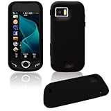 Black Silicone Cover Skin Sleeve for Samsung Mythic A897